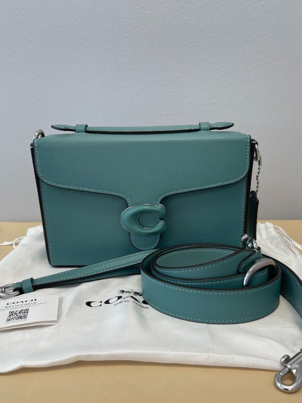 The Coach Tabby Box Bag Style CH750 - Blue - NWOT - Picture 1 of 11